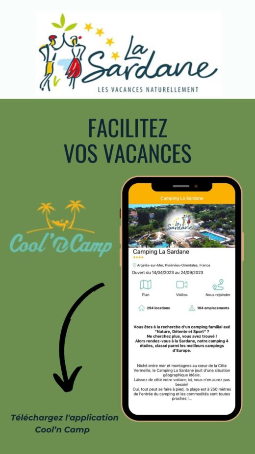 Make your holidays easier with the Cool&#8217;n Camp application &#8211; Camping La Sardane ☼