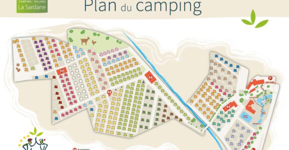 Interactive map of camping La Sardane