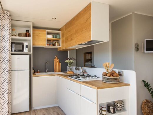 Location de mobil-home family premium 6 personnes au camping à Argeles sur mer la Sardane