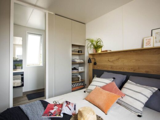 Location de mobil-home family premium 6 personnes au camping à Argeles sur mer la Sardane