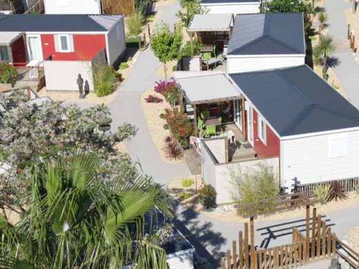Location de mobil-home tropical avec spa pour 4 personnes au camping à Argeles sur mer la Sardane